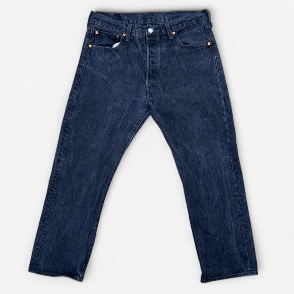 Levi’s Y2K Faded Black 501 Straight Leg Denim Jeans